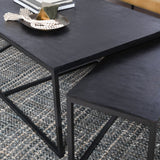 Buckley Dark Antique Coffee Table (Set of 3) - Ornate Home