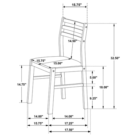 Bucknell White 3-piece Round Drop Leaf Dining Table Set - Ornate Home