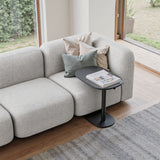 Buddy Gray Adjustable Rotating Side Table - Ornate Home