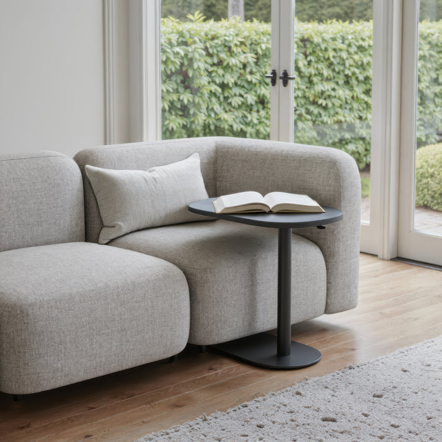 Buddy Gray Adjustable Rotating Side Table - Ornate Home