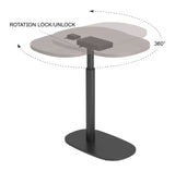 Buddy Gray Adjustable Rotating Side Table - Ornate Home