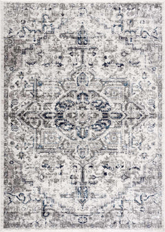 Buenaventura Cream & Navy Area Rug - Clearance - Ornate Home