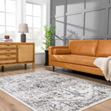 Buenaventura Cream & Navy Area Rug - Clearance - Ornate Home