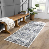Buenaventura Cream & Navy Area Rug - Clearance - Ornate Home