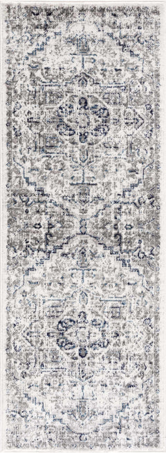 Buenaventura Cream & Navy Area Rug - Clearance - Ornate Home