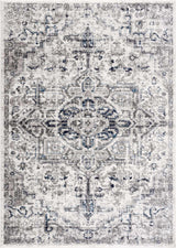 Buenaventura Cream & Navy Area Rug - Ornate Home