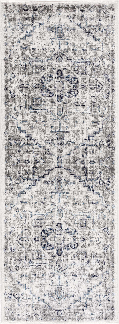 Buenaventura Cream & Navy Area Rug - Ornate Home