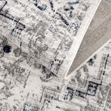 Buenaventura Cream & Navy Area Rug - Ornate Home