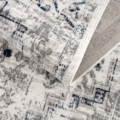 Buenaventura Cream & Navy Area Rug - Ornate Home