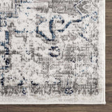 Buenaventura Cream & Navy Area Rug - Ornate Home