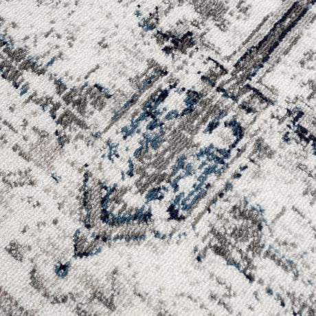 Buenaventura Cream & Navy Area Rug - Ornate Home