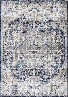 Buenaventura Navy Area Rug - Clearance - Ornate Home