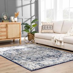 Buenaventura Navy Area Rug - Clearance - Ornate Home