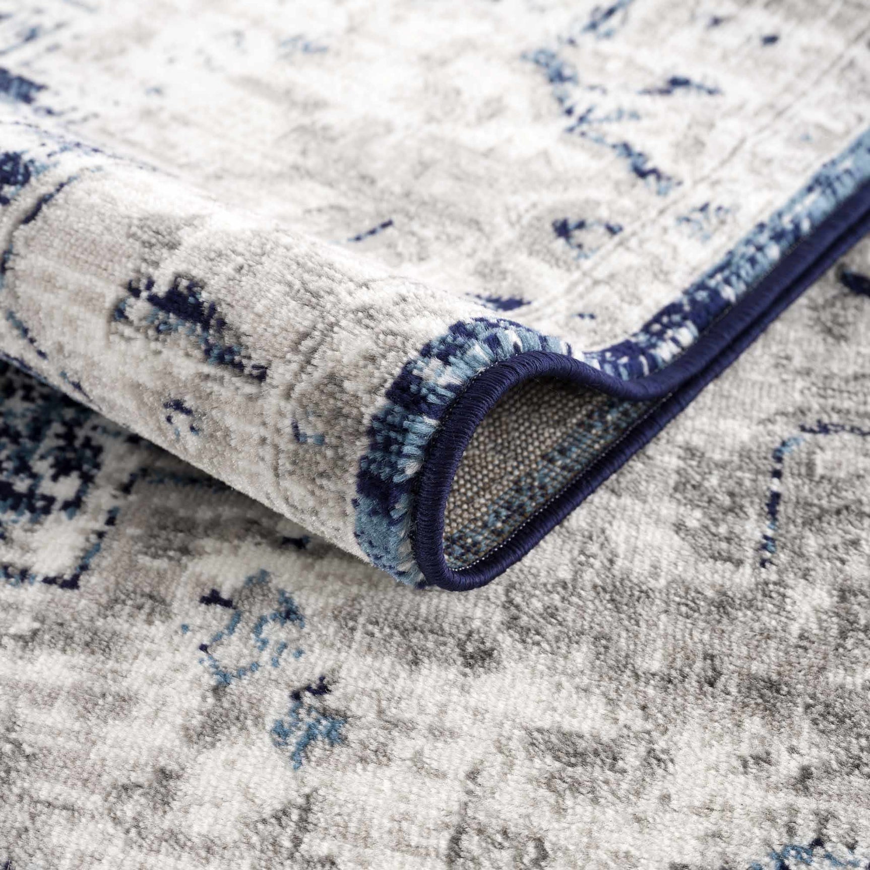 Buenaventura Navy Area Rug - Clearance - Ornate Home