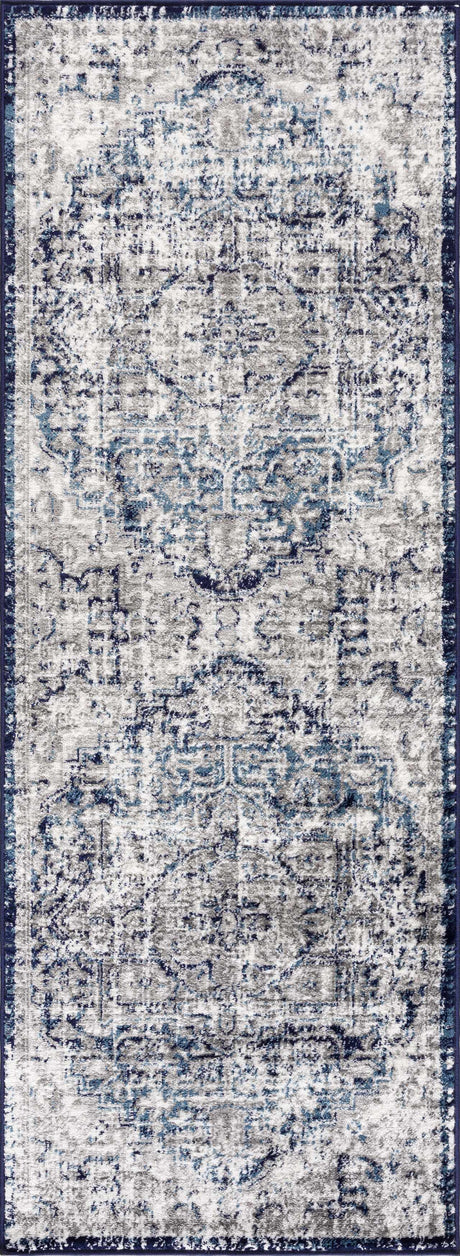 Buenaventura Navy Area Rug - Ornate Home