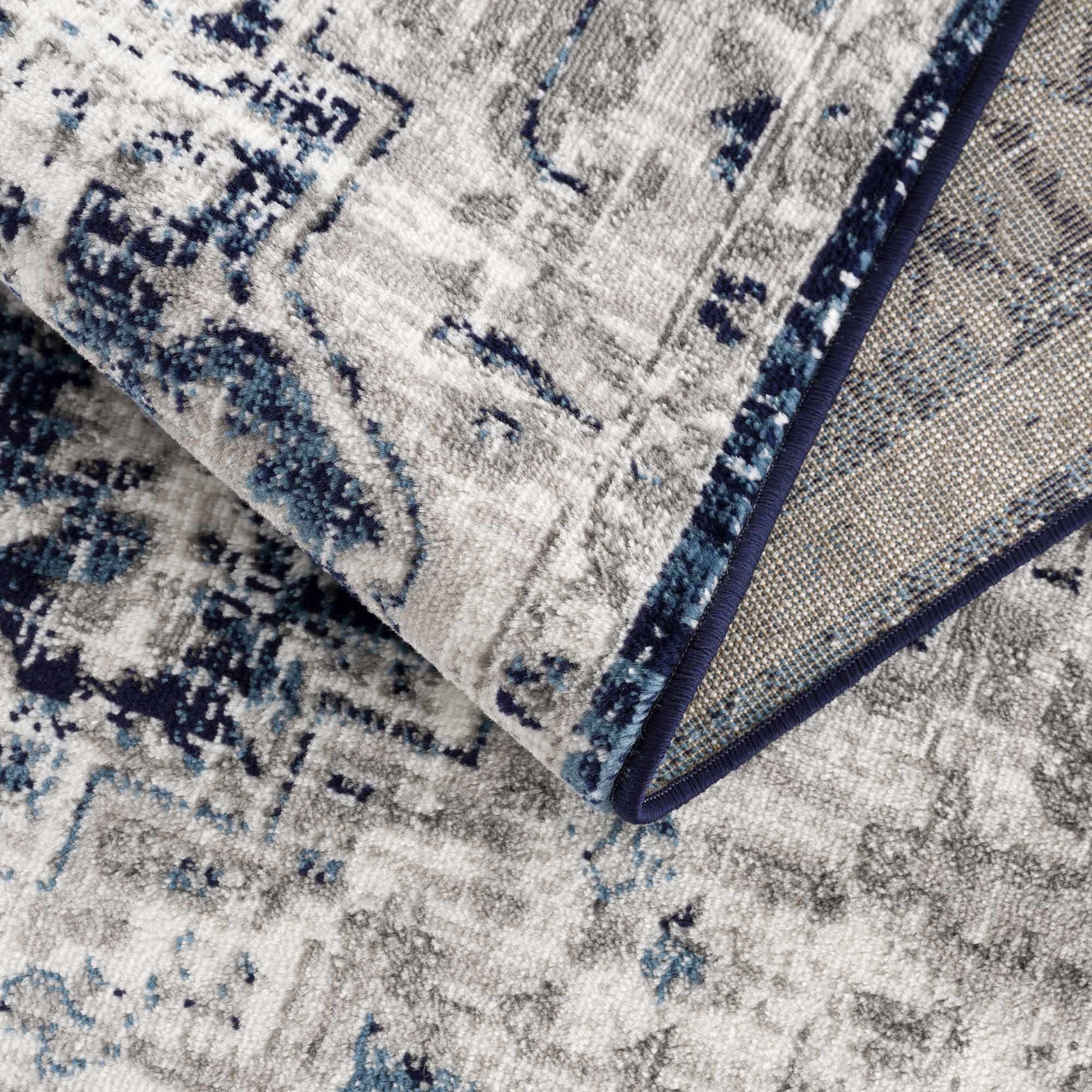 Buenaventura Navy Area Rug - Ornate Home