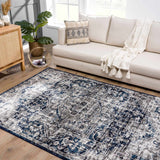 Buenaventura Navy Area Rug - Ornate Home
