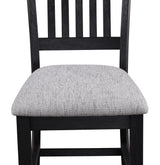 Buford Charcoal Black/Light Gray Counter Height Chair (Set of 2) - Ornate Home