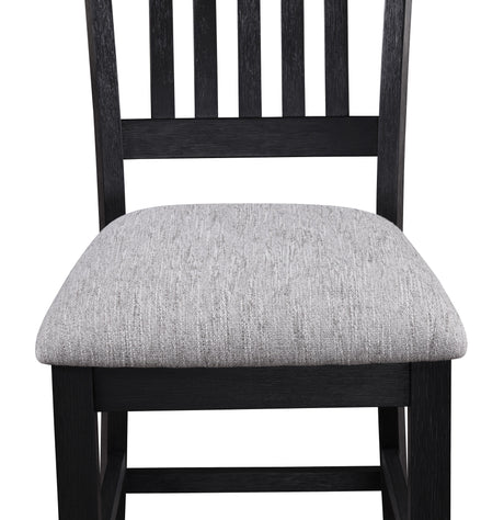 Buford Charcoal Black/Light Gray Counter Height Chair (Set of 2) - Ornate Home