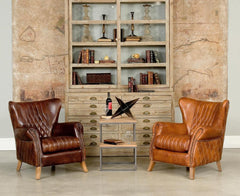 Bugatti Brown Arm Chair - Ornate Home