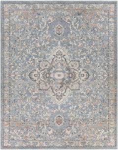 Buguey Cream&Blue Area Rug - Clearance - Ornate Home