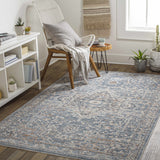 Buguey Cream&Blue Area Rug - Clearance - Ornate Home