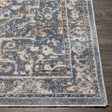 Buguey Cream&Blue Area Rug - Clearance - Ornate Home