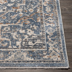 Buguey Cream&Blue Area Rug - Clearance - Ornate Home