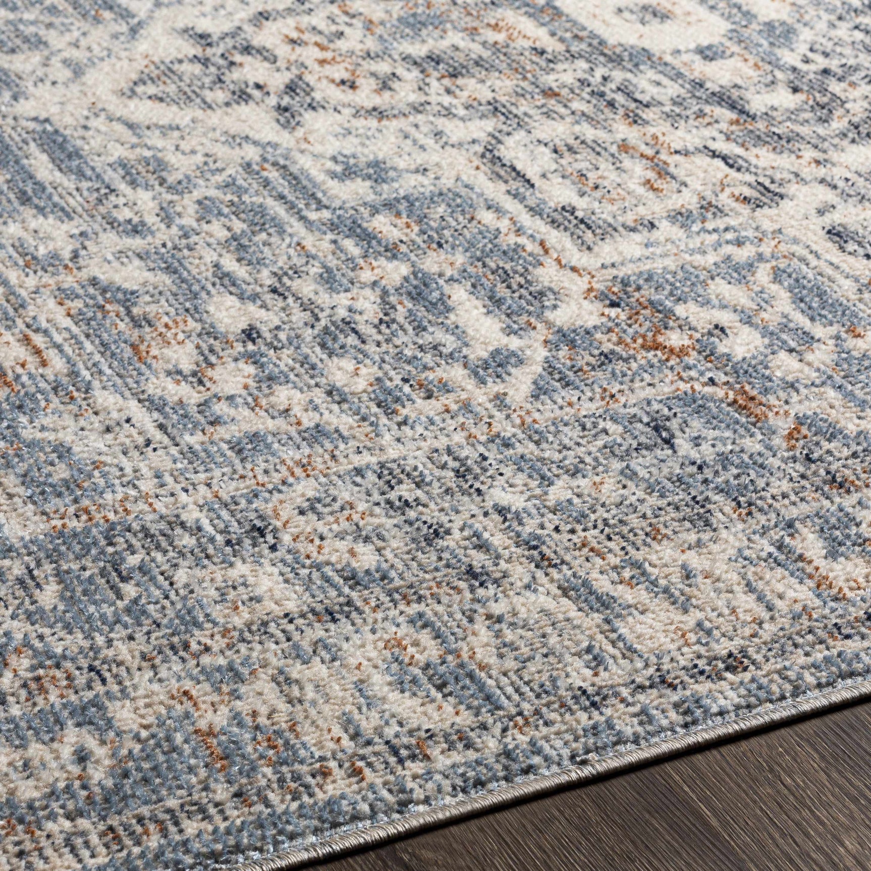 Buguey Cream&Blue Area Rug - Clearance - Ornate Home