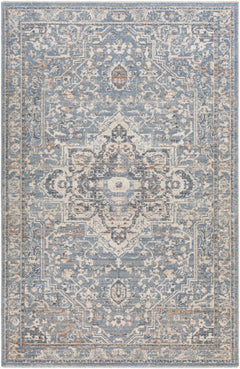 Buguey Cream&Blue Area Rug - Clearance - Ornate Home