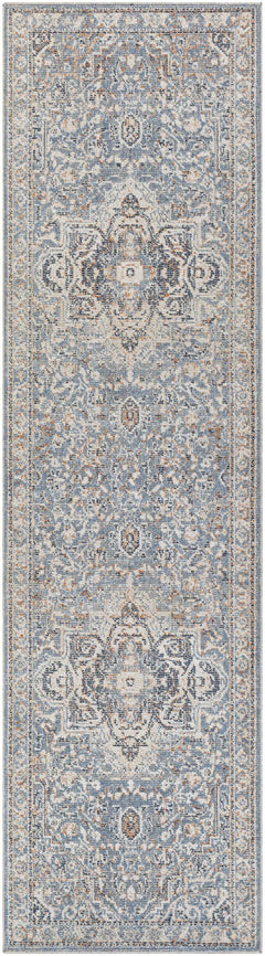 Buguey Cream&Blue Area Rug - Clearance - Ornate Home