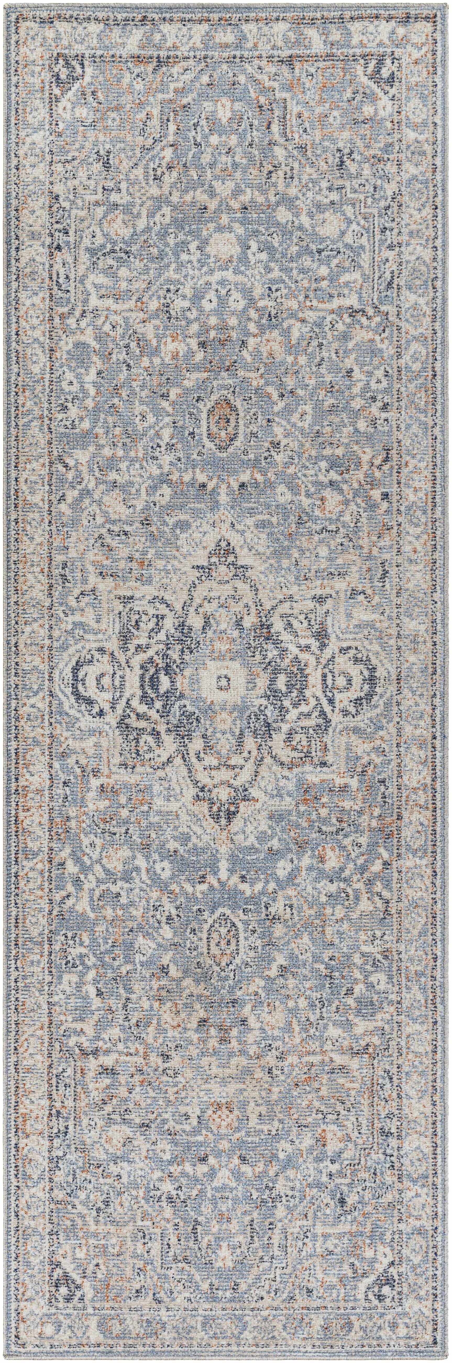 Buguey Cream&Blue Area Rug - Clearance - Ornate Home