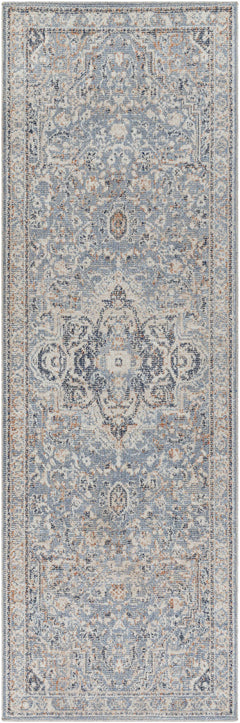 Buguey Cream&Blue Area Rug - Clearance - Ornate Home