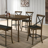 Buhl Burnished Oak Counter Height Table - Ornate Home