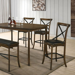 Buhl Burnished Oak Counter Height Table - Ornate Home