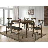 Buhl Burnished Oak Counter Height Table - Ornate Home
