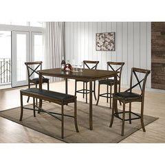 Buhl Burnished Oak Counter Height Table - Ornate Home