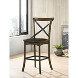 Buhl Burnished Oak/Espresso Counter Height Side Chair (Set of 2) - Ornate Home