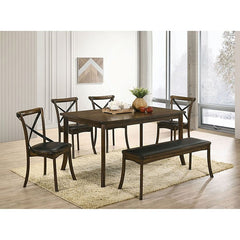 Buhl Burnished Oak/Espresso Dining Table - Ornate Home