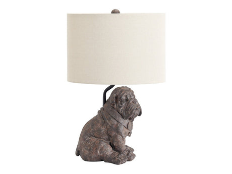 Bulldog Brown Table Lamp - Ornate Home