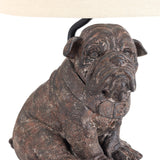 Bulldog Brown Table Lamp - Ornate Home
