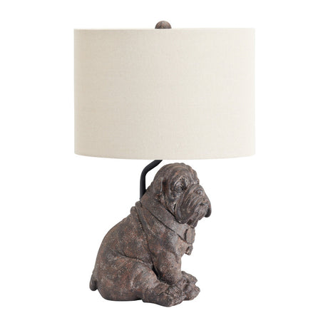 Bulldog Brown Table Lamp - Ornate Home