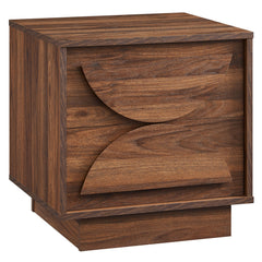 Bulwark Walnut 2-Drawer Nightstand - Ornate Home
