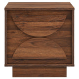 Bulwark Walnut 2-Drawer Nightstand - Ornate Home