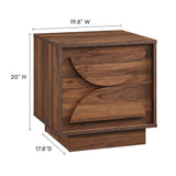 Bulwark Walnut 2-Drawer Nightstand - Ornate Home