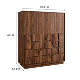 Bulwark Walnut 3-Door Wardrobe Closet - Ornate Home