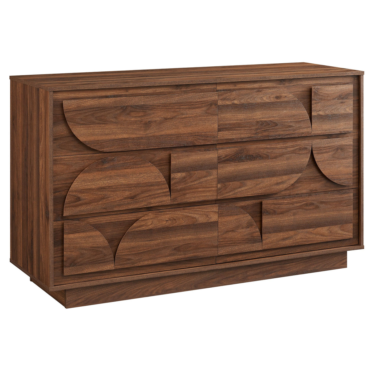Bulwark Walnut 6-Drawer Dresser - Ornate Home