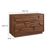Bulwark Walnut 6-Drawer Dresser - Ornate Home