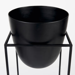 Bumble Black Plant Stands (Set of 2) - Ornate Home