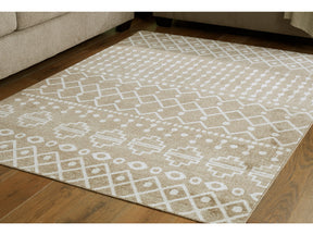 Bunchly Tan/Brown/Cream 5 x 7 Rug (Online Special Price) - Ornate Home